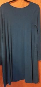 Indigo/blue green long sleeved top